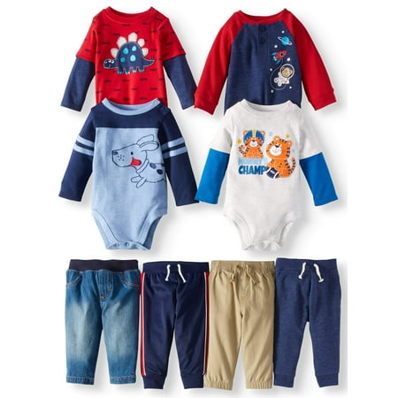 Garanimals Mix & Match Outfits Kid-Pack Gift Box, 8pc Set (Baby Boys)