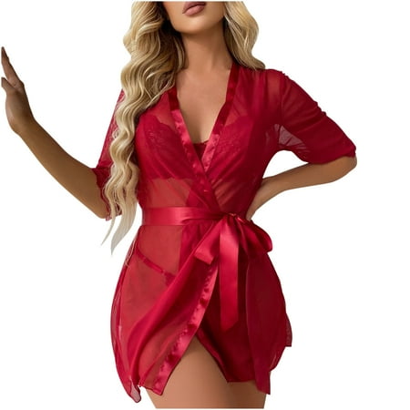 FITOOM Women Lingerie See Through Corset Lace Free Wire Racy Muslin Sleepwear Underwear Bra Briefs Robe 3 Pieces Set
FITOOM Women Lingerie See Through Corset Lace Free Wire Racy Muslin Sleepwear Underwear Bra Briefs Robe 3 Pieces Set