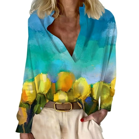 V Neck T Shirts for Women Loose Fit Open Elbow Shirt Women s Floral Print Casual Top V Neck Long Sleeve Shirts Cotton Linen Blouse Pajamas Women
V Neck T Shirts for Women Loose Fit Open Elbow Shirt Women s Floral Print Casual Top V Neck Long Sleeve Shirts Cotton Linen Blouse Pajamas Women