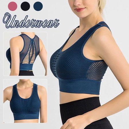Women s Sports Bra Push up Design Breathable Mesh Fabric Underwear Wide Hem Yoga Workout Tops for Fitness 4 Sizes New
Women s Sports Bra Push up Design Breathable Mesh Fabric Underwear Wide Hem Yoga Workout Tops for Fitness 4 Sizes New