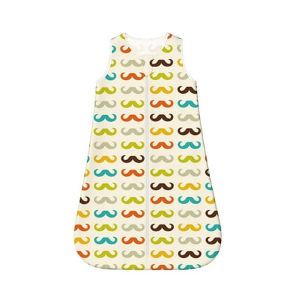 Honeii Colorful Mustache Print Unisex Babies Sleepbag Wearable Blanket Baby Sleeveless Sleeping Bag-X-Large
Honeii Colorful Mustache Print Unisex Babies Sleepbag Wearable Blanket Baby Sleeveless Sleeping Bag-X-Large