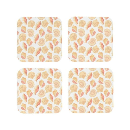 Leather Coasters Set of 4 - Conch Shells Print No.9050 Lightweight Non-Slip Drink Coasters for Desk Anti-Scalding Desk Cup Coasters for Office Table Decor Square
Leather Coasters Set of 4 - Conch Shells Print No.9050 Lightweight Non-Slip Drink Coasters for Desk Anti-Scalding Desk Cup Coasters for Office Table Decor Square