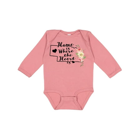 Inktastic Nebraska Home is Where the Heart is with Watercolor Floral Gift Baby Boy or Baby Girl Long Sleeve Bodysuit
Inktastic Nebraska Home is Where the Heart is with Watercolor Floral Gift Baby Boy or Baby Girl Long Sleeve Bodysuit