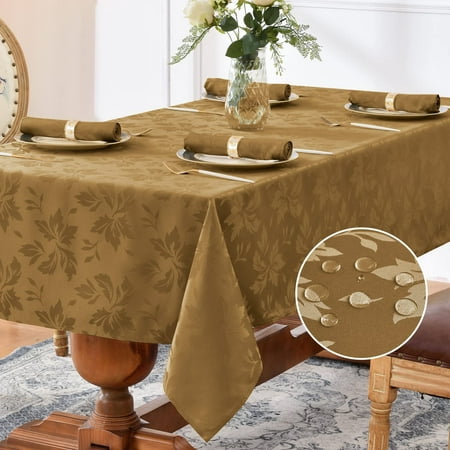 Romanstile Jacquard Rectangle Tablecloth Elegant Waterproof Damask Floral Pattern Table Cloths Heavy Weight Decorative Table Covers for Dinner/Parties/Holiday - 52 x 70 Inch White
Romanstile Jacquard Rectangle Tablecloth Elegant Waterproof Damask Floral Pattern Table Cloths Heavy Weight Decorative Table Covers for Dinner/Parties/Holiday - 52 x 70 Inch White