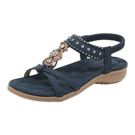 LIANGP Women s Sandals Sandals Summer Sandals Casual Beach Shoes Dress Ankle Elastic Sandals Comfortable For Women Women s Shoes Blue Size 6
LIANGP Women s Sandals Sandals Summer Sandals Casual Beach Shoes Dress Ankle Elastic Sandals Comfortable For Women Women s Shoes Blue Size 6
