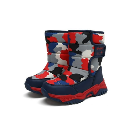 Tenmix Boys Girls Waterproof Winter Warm Shoes Outdoor Slip Resistant Camouflage Non-Slip Booties Red 10C
Tenmix Boys Girls Waterproof Winter Warm Shoes Outdoor Slip Resistant Camouflage Non-Slip Booties Red 10C