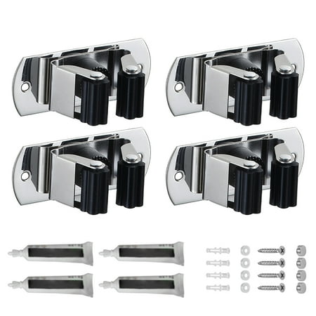 Ekeka New Arrivals 4pcs Wall Mounted Mop Holder Garage Home Bathroom Space Saving Stainless Steel
Ekeka New Arrivals 4pcs Wall Mounted Mop Holder Garage Home Bathroom Space Saving Stainless Steel