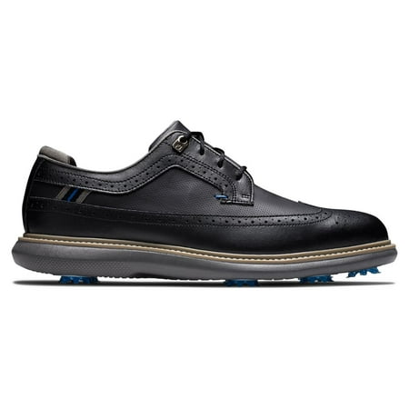 

FootJoy Men s Traditions Golf Shoes 57913 - Black/Blue/Gray - 15 - Medium
