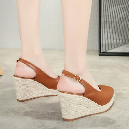 Cathalem Half Packed Sandals Wedge Summer Espadrilles High Heel Straw Woven Fisherman Women Wide Width Wedge Sandals for Women Coffee 6.50
Cathalem Half Packed Sandals Wedge Summer Espadrilles High Heel Straw Woven Fisherman Women Wide Width Wedge Sandals for Women Coffee 6.50