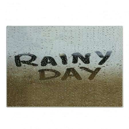 Rainy Day Cutting Board Blurred Background Photo of Raindrops on Window Effect Design Autumn Weather Decorative Tempered Glass Cutting and Serving Board in 3 Sizes by Ambesonne
Rainy Day Cutting Board Blurred Background Photo of Raindrops on Window Effect Design Autumn Weather Decorative Tempered Glass Cutting and Serving Board in 3 Sizes by Ambesonne