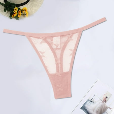 Gubotare Women Panties Thong Lace Underwear for Women Breathable Sexy Bikini Lightweight Soft Hipster Cheeky Panties Pink M
Gubotare Women Panties Thong Lace Underwear for Women Breathable Sexy Bikini Lightweight Soft Hipster Cheeky Panties Pink M