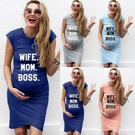Tejiojio Maternity/Labor/Nursing Clothing Clearance Women Pregnant Short sleeve Pregnant Nursing Maternity Dress Solid Print skirt
Tejiojio Maternity/Labor/Nursing Clothing Clearance Women Pregnant Short sleeve Pregnant Nursing Maternity Dress Solid Print skirt