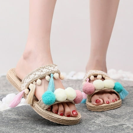 Summer Slippers For Women Beach Accesseories Flip Flops For Women Fashion Summer Women Slippers Flat Bottom Light Tassel Slip On Open Toe Comfortable Beach Style Swimming Pool Accessories Mens Women S
Summer Slippers For Women Beach Accesseories Flip Flops For Women Fashion Summer Women Slippers Flat Bottom Light Tassel Slip On Open Toe Comfortable Beach Style Swimming Pool Accessories Mens Women S