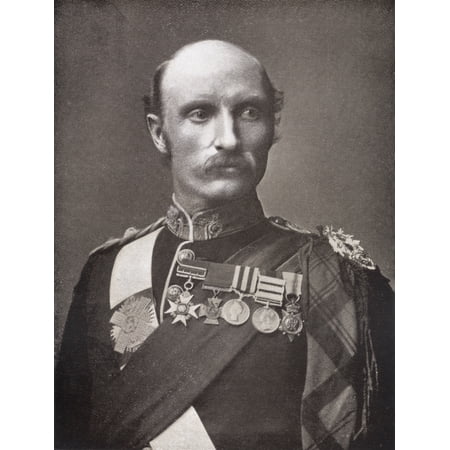 Field Marshal Sir George Stuart White 1835 To 1912 British Army Officer From The Book South Africa And The Transvaal War By Louis Creswicke Published 1900 Canvas Art - Ken Welsh Design Pics (12 x 16)