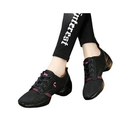 Tenmix Women Non-Slip Dancing Sneakers Athletic Breathable Split Sole Walking Jazz Shoe Black Rose Red 6.5
Tenmix Women Non-Slip Dancing Sneakers Athletic Breathable Split Sole Walking Jazz Shoe Black Rose Red 6.5