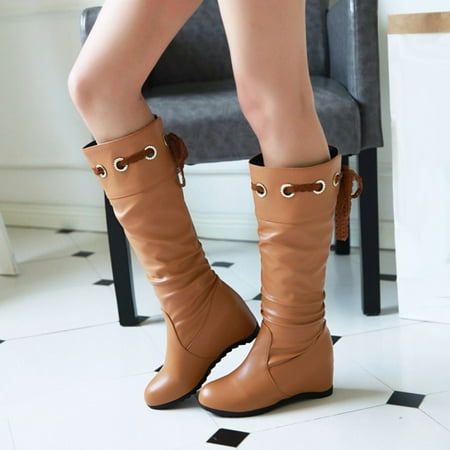 JNGSA Women S Knee High Boots Leather Women S Knee High Boots Winter Women Warm Solid Knee High Boots Round Toe Lace Bandage Booties High Heel Boots Shoes Women S Knee High Boots Cream
JNGSA Women S Knee High Boots Leather Women S Knee High Boots Winter Women Warm Solid Knee High Boots Round Toe Lace Bandage Booties High Heel Boots Shoes Women S Knee High Boots Cream