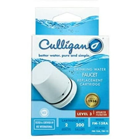Culligan FM-15RA Level 3 Faucet Filter Replacement Cartridge Pack of 3 by Culligan
Culligan FM-15RA Level 3 Faucet Filter Replacement Cartridge Pack of 3 by Culligan