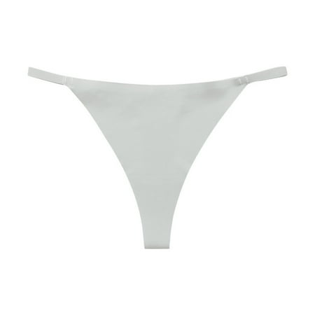 Ice Silk Women Underwear Fitness Seamless Sexy T-Back G-String Thong Panties