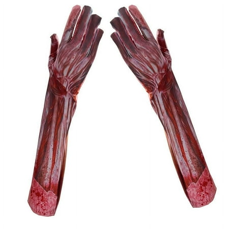 NUOLUX 1 Pair of Party Blood Gloves Bloodstain Gloves Cosplay Gloves Props Halloween Blood Gloves