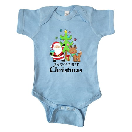 Inktastic Baby s 1st Christmas with Santa Reindeer and Tree Gift Baby Boy or Baby Girl Bodysuit
Inktastic Baby s 1st Christmas with Santa Reindeer and Tree Gift Baby Boy or Baby Girl Bodysuit