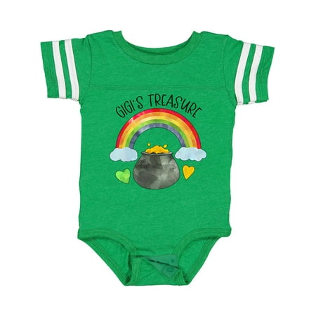 Inktastic Gigi s Treasure St. Patrick s Day Rainbow and Gold Gift Baby Boy or Baby Girl Bodysuit