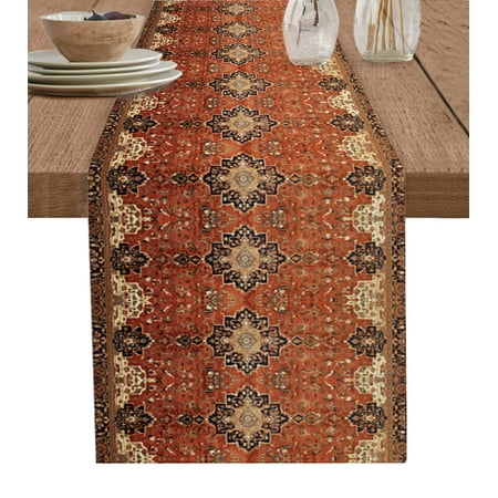 Southwest Table Runner Geometric Stripe Boho Native Flower Print Tablerunners 13 x 70 Inch Table Decorations Tabletop Scarf for Summer Gathering Holiday Farmhouse Kitchen Dining Decor 
Southwest Table Runner Geometric Stripe Boho Native Flower Print Tablerunners 13 x 70 Inch Table Decorations Tabletop Scarf for Summer Gathering Holiday Farmhouse Kitchen Dining Decor