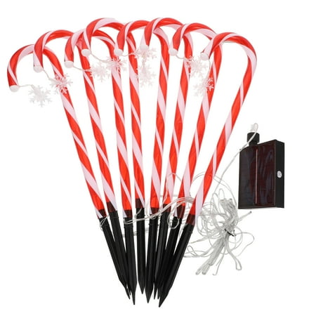 Rosarivae 1Pc Stake Crutch Light Solar Powered Light Xmas Decorative Light with Snowflake
Rosarivae 1Pc Stake Crutch Light Solar Powered Light Xmas Decorative Light with Snowflake