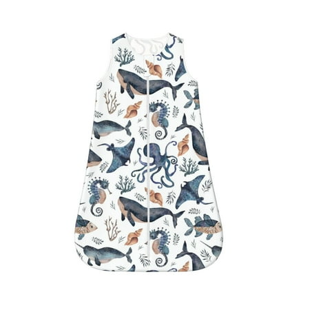 Cauagu Underwater Animals 1 for Infant Wearable Blanket Unisex Girl Boy Swaddle Transition Sack - Newborn Essentials Sleep Clothes-Large
Cauagu Underwater Animals 1 for Infant Wearable Blanket Unisex Girl Boy Swaddle Transition Sack - Newborn Essentials Sleep Clothes-Large