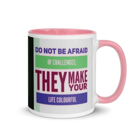 GloWell Designs - Mug with Color Inside - Motivational Quote - Challenges Make Your Life Colorful
GloWell Designs - Mug with Color Inside - Motivational Quote - Challenges Make Your Life Colorful