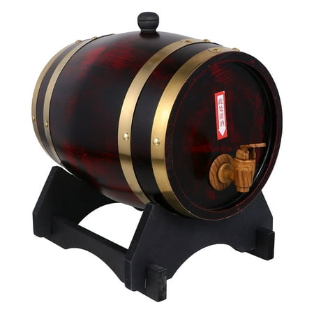1pc Red Wine Barrel Set Wine Cellar Pub Bar Beer Storage Bucket (5 Liters)