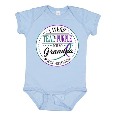 Inktastic Suicide Prevention- I Wear Teal and Purple for My Grandpa Gift Baby Boy or Baby Girl Bodysuit
Inktastic Suicide Prevention- I Wear Teal and Purple for My Grandpa Gift Baby Boy or Baby Girl Bodysuit