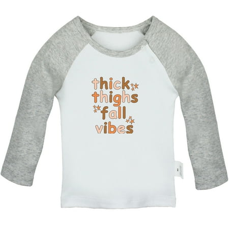 Thick Thighs & Fall Vibes Funny T shirt For Baby Newborn Babies T-shirts Infant Tops 0-24M Kids Graphic Tees Clothing (Long Gray Raglan T-shirt 18-24 Months)
Thick Thighs & Fall Vibes Funny T shirt For Baby Newborn Babies T-shirts Infant Tops 0-24M Kids Graphic Tees Clothing (Long Gray Raglan T-shirt 18-24 Months)