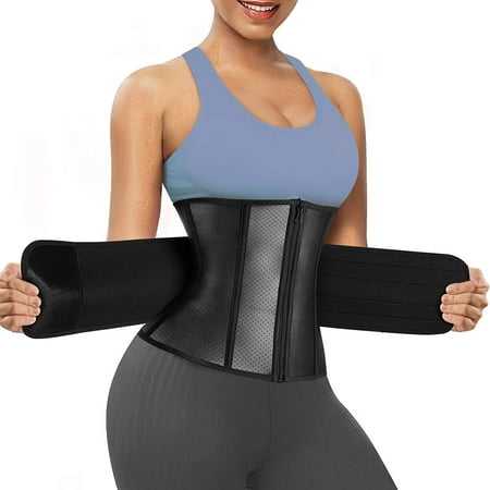 

Junlan Women Waist Trainer Cincher Corset Tummy Control Belt Neoprene Sweat Band Body Shaper Slim Workout Girdle