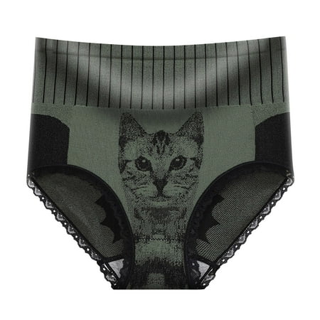 Womens Underwear Seamless Cotton Underwear Briefs High Waist Abdominal Panties Cat Print Comfortable Women Panties Sexy Underwear Thong
Womens Underwear Seamless Cotton Underwear Briefs High Waist Abdominal Panties Cat Print Comfortable Women Panties Sexy Underwear Thong