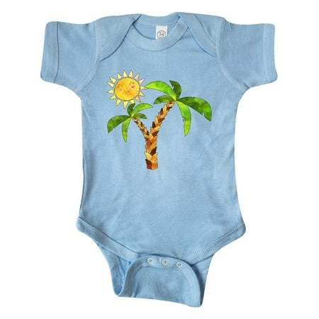 Inktastic Palm Trees with Cute Smiling Sun Gift Baby Boy or Baby Girl Bodysuit 
Inktastic Palm Trees with Cute Smiling Sun Gift Baby Boy or Baby Girl Bodysuit