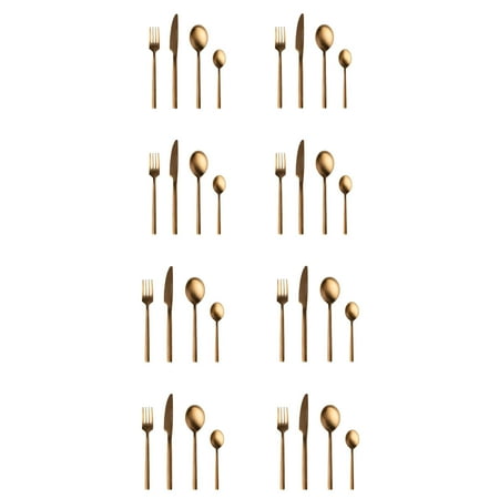 BergHOFF Gem 32pc Flatware Set Gold Plated