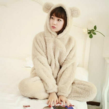 CoCopeaunt Winter Sweet Bear Ear Hooded Pajama Sets Women Coral Fleece Warm Sleepwear Girls Cute Cartoon Nightwear Kawaii Home Clothes Suit
CoCopeaunt Winter Sweet Bear Ear Hooded Pajama Sets Women Coral Fleece Warm Sleepwear Girls Cute Cartoon Nightwear Kawaii Home Clothes Suit