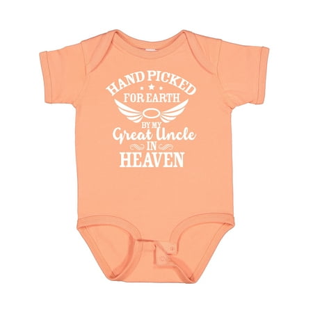 Inktastic Handpicked for Earth by My Great Uncle in Heaven Gift Baby Boy or Baby Girl Bodysuit
Inktastic Handpicked for Earth by My Great Uncle in Heaven Gift Baby Boy or Baby Girl Bodysuit