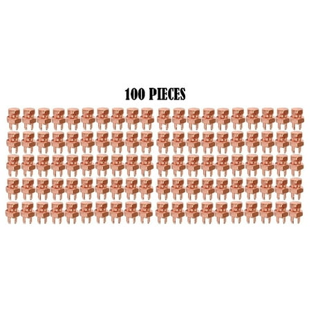 100 pcs Copper High Strength Split Bolt Connectors 4 Ga To 8 Solid UL