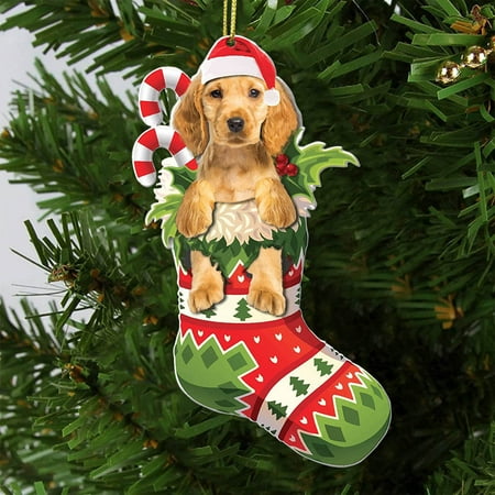 New Fun Pet Dog Christmas Tree Decorations Creative Car Interior Pet Dog Flat Pendant
New Fun Pet Dog Christmas Tree Decorations Creative Car Interior Pet Dog Flat Pendant