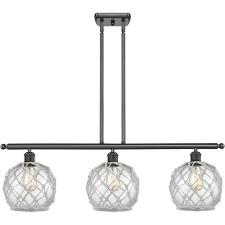Oil Rubbed Bronze Tone Island Lighting 36 Wide Clear with White Rope Glass Steel/Cast Brass Medium Base 3 Light Fixture
Oil Rubbed Bronze Tone Island Lighting 36 Wide Clear with White Rope Glass Steel/Cast Brass Medium Base 3 Light Fixture