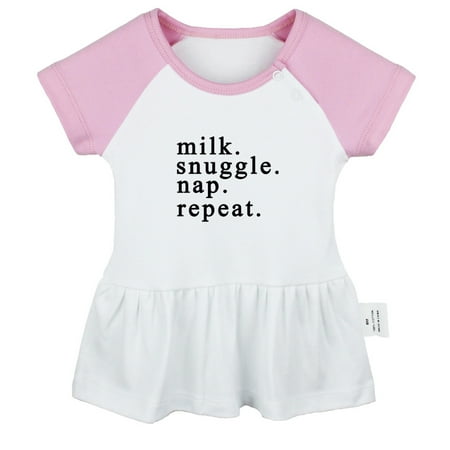 Milk Snuggle Nap Repeat Funny Dresses For Baby Newborn Babies Skirts Infant Princess Dress 0-24M Kids Graphic Clothes (Pink Raglan Dresses 0-6 Months)
Milk Snuggle Nap Repeat Funny Dresses For Baby Newborn Babies Skirts Infant Princess Dress 0-24M Kids Graphic Clothes (Pink Raglan Dresses 0-6 Months)