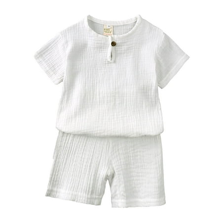 TAIAOJING Baby Boys Summer Clothes Sets Outfits Toddler Kids Girl Solid Pullover Short Sleeve Cotton Sweatshirt T Shirt Crewneck Tops Shorts Set Clothes 12-24 Months
TAIAOJING Baby Boys Summer Clothes Sets Outfits Toddler Kids Girl Solid Pullover Short Sleeve Cotton Sweatshirt T Shirt Crewneck Tops Shorts Set Clothes 12-24 Months