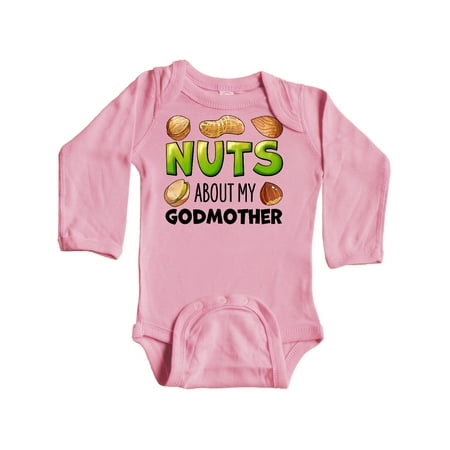 Inktastic Nuts About My Godmother- Peanut Almond Pistachio Gift Baby Boy or Baby Girl Long Sleeve Bodysuit
Inktastic Nuts About My Godmother- Peanut Almond Pistachio Gift Baby Boy or Baby Girl Long Sleeve Bodysuit