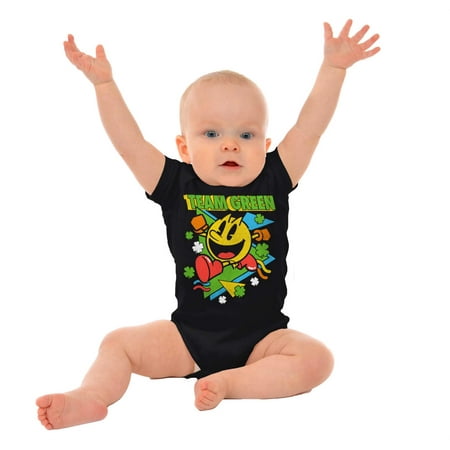 PACMAN St Paddys Clover Team Green Romper Boys or Girls Infant Baby Brisco Brands 12M
PACMAN St Paddys Clover Team Green Romper Boys or Girls Infant Baby Brisco Brands 12M