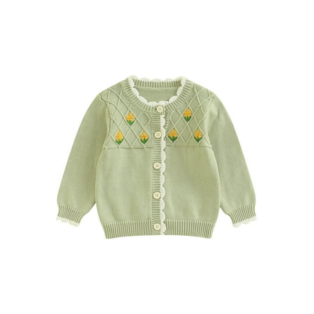 Wassery Baby Girl Winter Fall Knitted Outfits Floral Print Long Sleeve Single-Breasted Cardigan Romper Sweater Tops
Wassery Baby Girl Winter Fall Knitted Outfits Floral Print Long Sleeve Single-Breasted Cardigan Romper Sweater Tops