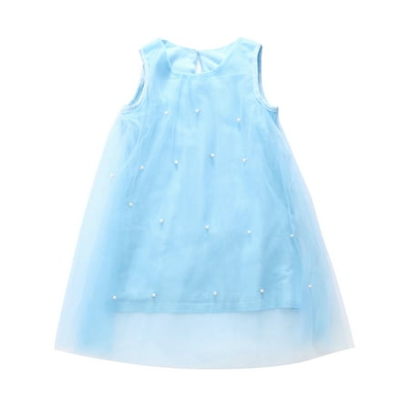 Gwiyeopda Baby Girl s Sleeveless Dress Pearl Decor Princess Dress Party Prom Tulle Dress
Gwiyeopda Baby Girl s Sleeveless Dress Pearl Decor Princess Dress Party Prom Tulle Dress