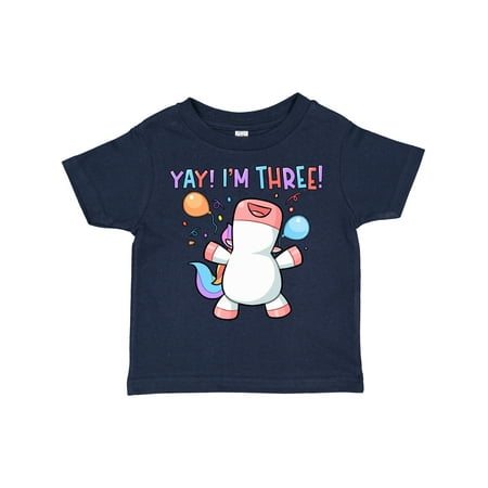 Inktastic Yay! I m 3 Happy Unicorn with Birthday Balloons Gift Toddler Boy or Toddler Girl T-Shirt
Inktastic Yay! I m 3 Happy Unicorn with Birthday Balloons Gift Toddler Boy or Toddler Girl T-Shirt