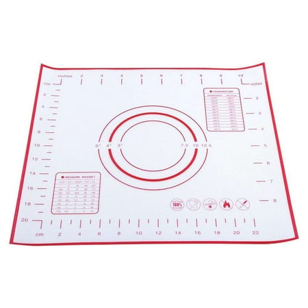 Nonstick Food Grade Slicone Knead Rolling Mat Dual Scales Measurement Baking Pad Kitchen Accessory red 26x29cm
Nonstick Food Grade Slicone Knead Rolling Mat Dual Scales Measurement Baking Pad Kitchen Accessory red 26x29cm