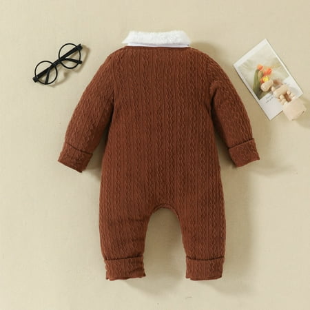 Quealent Baby Winter Romper Long Sleeve Bodysuit Baby Boy Baby Girl Clothes Solid Ruffle Long Sleeve Romper Bodysuit Tops One Piece Jumpsuit Fall Winter Outfit Brown 3-6 Months
Quealent Baby Winter Romper Long Sleeve Bodysuit Baby Boy Baby Girl Clothes Solid Ruffle Long Sleeve Romper Bodysuit Tops One Piece Jumpsuit Fall Winter Outfit Brown 3-6 Months